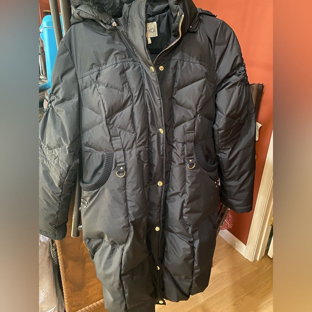 Kimi & Kai Hooded Down Winter Coat Maternity Size Small